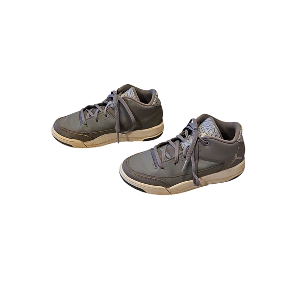 Nike Air Jordan Little Gray Sneakers with Cushioned Midsole - Picture 1 of 6